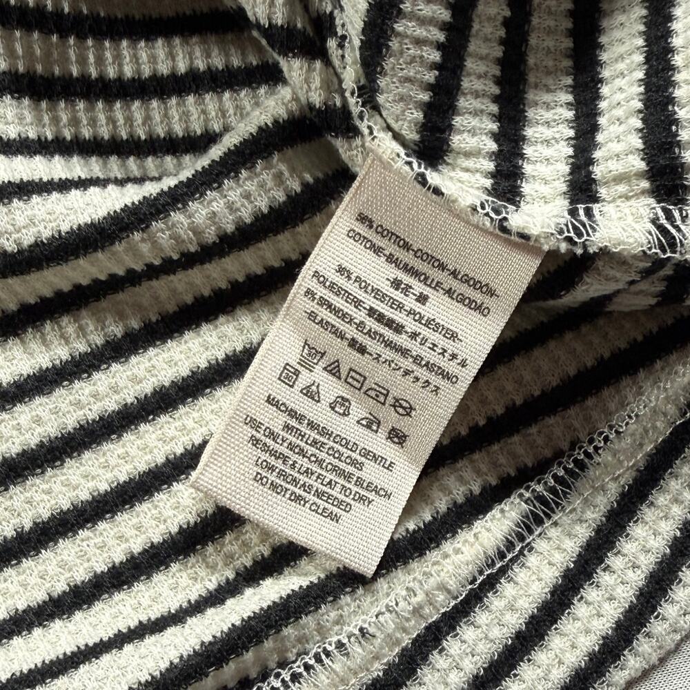 Free People All Tied Up Layered Striped Tie-Waist Skirt Black Cream Medium - Picture 5 of 11